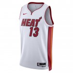 Maillot NBA Miami Heat Bam Adebayo 13 Nike 2022-23 Association Edition Blanc Swingman - Homme